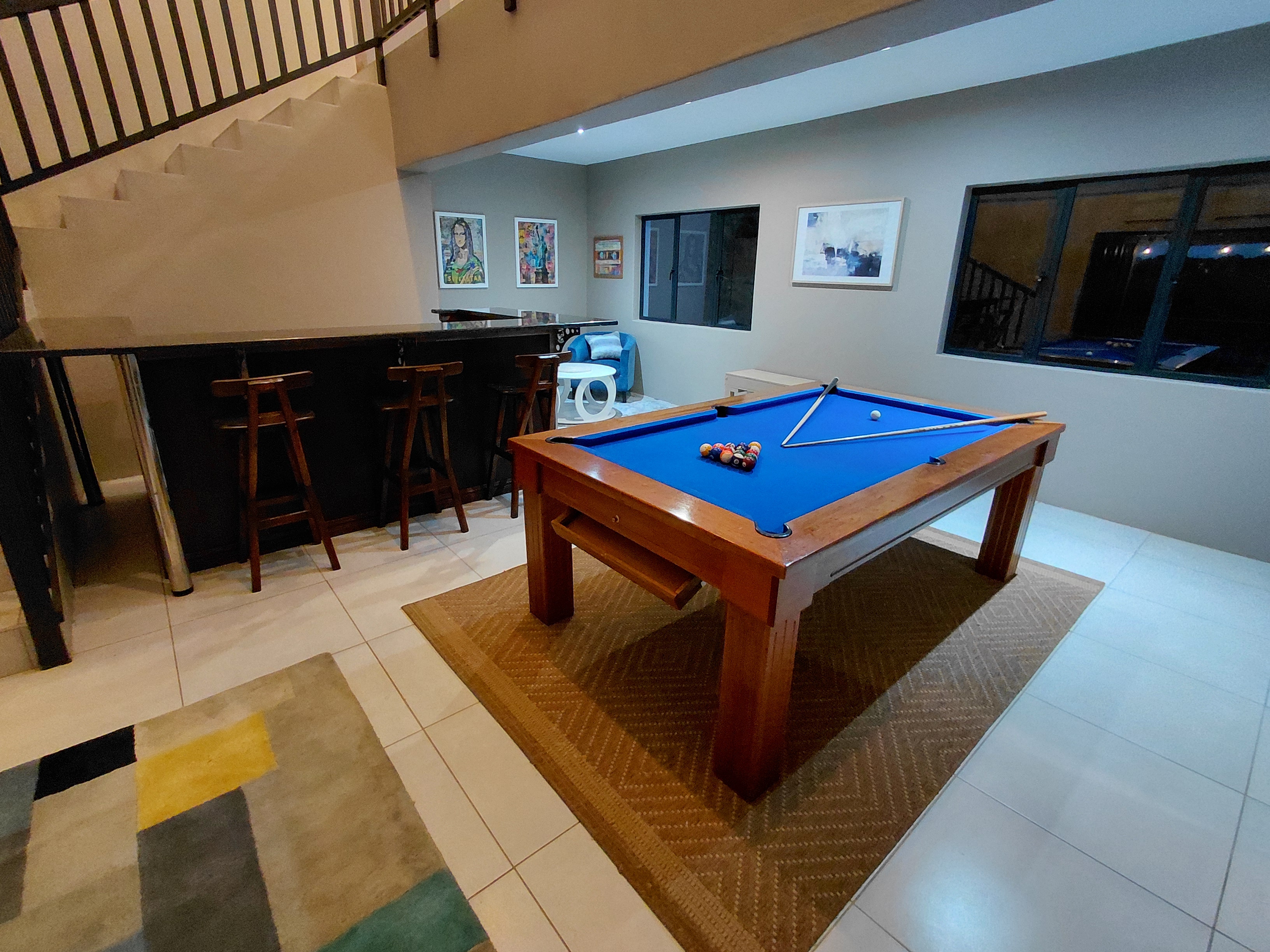 Competition pool table in the games room